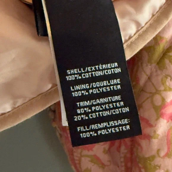 7 For All Mankind Cropped Quilted Floral Jacket Pink Boxy Boho Patchwork M - Picture 5 of 10